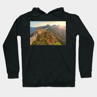 Great Wall of China Painting Hoodie